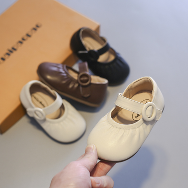 Mother&Kids Baby girls' shoes Princess shoes Baby children's non-slip small leather shoes soft soled baby walking shoes_voghion.com