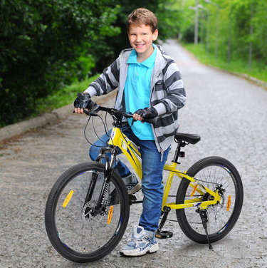 Vankel Bicycle For Boy Girl,6-Speed Gear System,Child 24 Inch Mountain Bike,Height Adjustable,MTB Kids' Bicycle With Disc Brakes_voghion.com