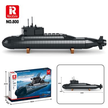 Reobrix800 Military Strategic Nuclear Submarine Building Blocks Assembly Model Children's Educational Science Toys_voghion.com