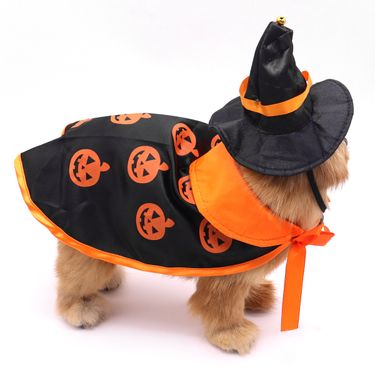 Cloak Halloween Hat Cape Cat Clothes Small And Medium-sized Dog Pet Supplies_voghion.com