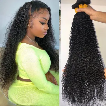 Kinky Curly 100% Human Hair 12A Raw Brazilian Bundles On Promotion_voghion.com