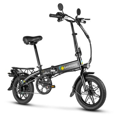 SAMEBIKE Folding Electric Bike, 14'' Commuter Electric Bicycle For Adults,36V7.8AH Battery 350W Motor Portable Ebike_voghion.com