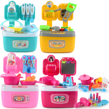 Cross Border Children's Pretend Kitchen Toy Set Educational Doctor Storage Box Boy Girl Toy Gift_voghion.com