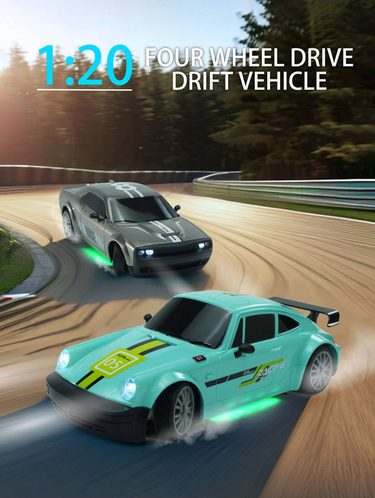 Professional RC Remote Control Car Four-wheel Drive High-speed Drift Racing Lights Children's Racing Drift Car Remote Control Car Toys_voghion.com