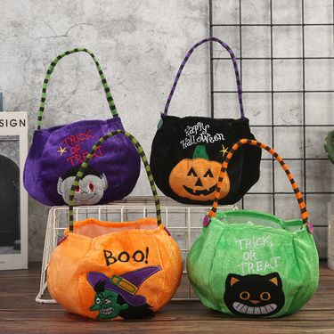 Halloween Candy Bag Decoration Kindergarten Children's Gift Bag Halloween Pumpkin Bag Scene Layout Props_voghion.com