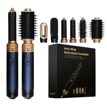 Six in one curling iron hot air comb multi function hair dryer automatic curling iron six in one hair styling tool_voghion.com