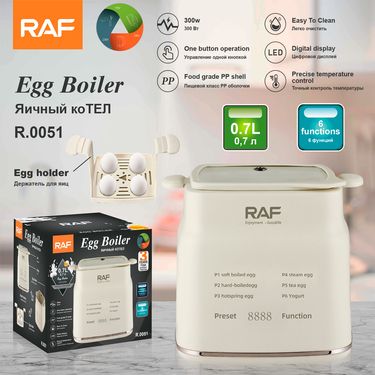 RAF Cross border European Standard Multifunctional Cooker, Home Fully Automatic Power Off Breakfast Stainless Steel Egg_voghion.com