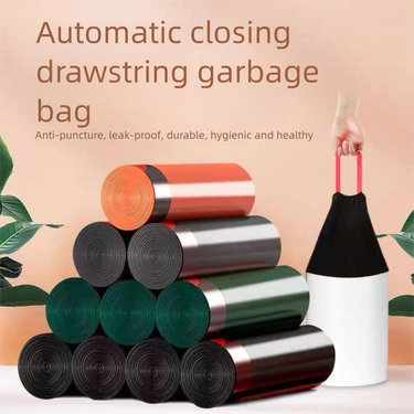 Thickened Garbage Handheld Household Large Automatic Drawstring Closure Dormitory Kitchen Plastic Bags Extra Thick_voghion.com