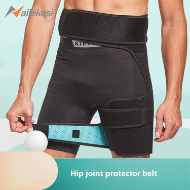 Hip Support Belt For Men & Women - Breathable Compression Wrap For Hip Joint Pain Relief, Thigh Muscle Support, Sports Injury Protection_voghion.com