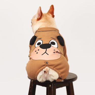 Cute Dog Four-Legged Winter Fleece Warm Pet Schnauzer French Teddy Bichon Bulldog Clothes_voghion.com