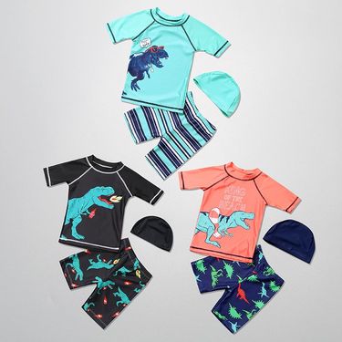 Children's Boys' Babies' Body Swimsuits, Sun Protection, Quick Drying, Split Body, Small, Medium, And Large Children's_voghion.com
