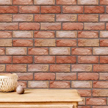 10Pcs Peel And Stick Tile Backsplash Red Brick Design Stick On Subway Tiles 3D Brown Wall Panel Removable Self-Adhesive Wall Stickers For Home Kitchen Bathroom Back Splashes Decor_voghion.com