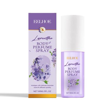 EELHOE Lavender Body Perfume Spray, Lasting Fragrance Lavender Fragrance Refreshing Floral Perfume_voghion.com