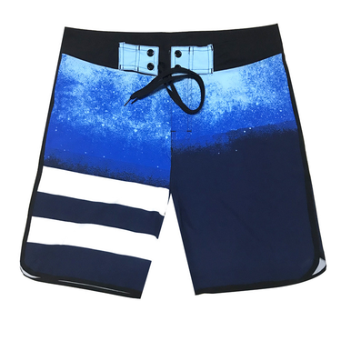 Men's Stretch Quick-Drying Surfing Beach Shorts Bodybuilding Competition Horizontal Striped Loose Sports Shorts_voghion.com
