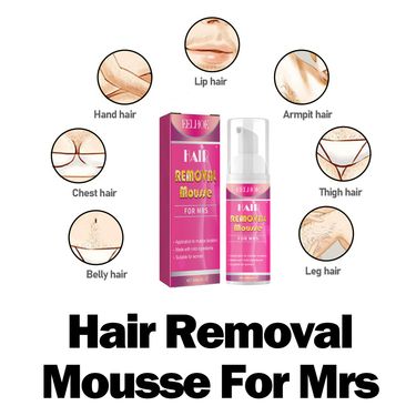 EELHOE Hair Removal Mousse For Mrs, Full Body Underarm Hair Removal Delicate Smooth Gentle Moisturizing Refreshing Mousse_voghion.com