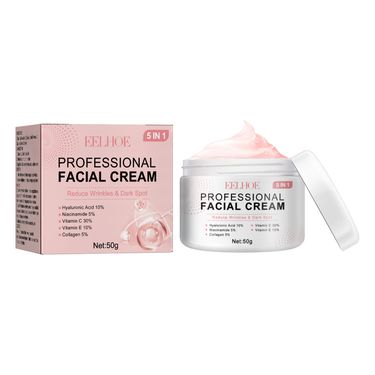EELHOE Facial Cream 5 in 1 Firming face cream improves dull, moisturizing, pulling and anti wrinkle_voghion.com