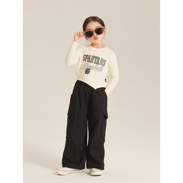 Kids’ Clothing Girls Pants Spring New Casual Loose Girls Overalls Spring And Summer Sports Pants_voghion.com