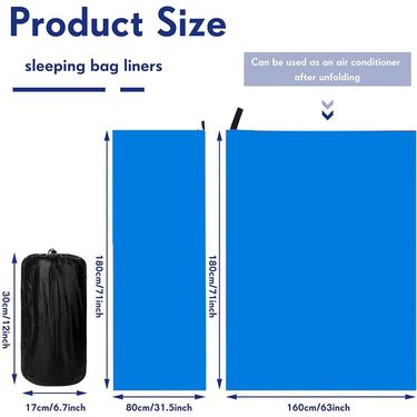 FleeceSleepingBagPortableUltralightPolarTravelSheetsforAdultsOutdoorCampingTentBedWarmSleepingBagLiner_voghion.com