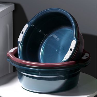 Thickened Water Basin Transparent Multipurpose Durable Non-slip Convenient Shower And Laundry Tub Easy-to-clean Plastic Basin_voghion.com