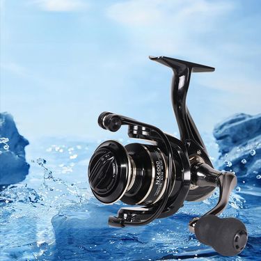 Micro Fishing Black Long Casting Lure Spinning Reel_voghion.com