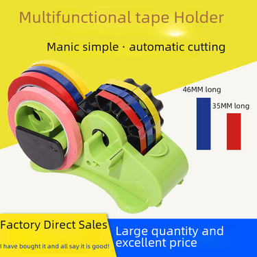 Cross-border multi-functional tape holder packaging tape cutter packaging box sealer manual tape segmented stationery machine_voghion.com