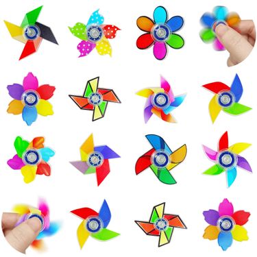 Creative Windmill Fingertip Gyroscope Acrylic Windmill Finger Gyroscope Decompression Toy Gift_voghion.com