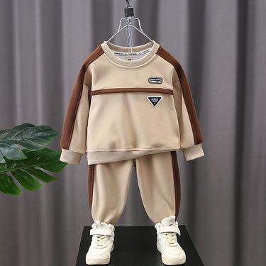 Kids’ Clothing Boys new autumn sweater suit trendy children spring and autumn little boy handsome fashionable male baby autumn clothes_voghion.com