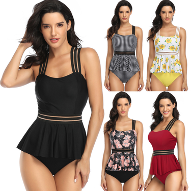 Geman New Two Piece Swimsuit Women's Купальник Belly Covering Bikini Swimsuit Spot_voghion.com