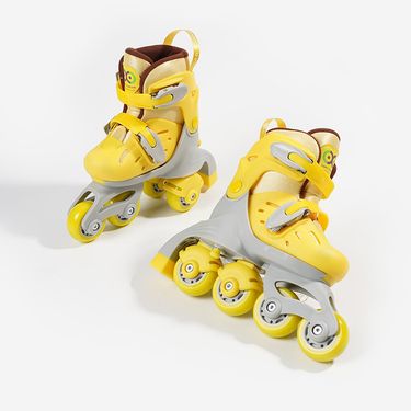Roller skates can be adjusted multi-functional children's female roller skates flash wheel_viptrois.com