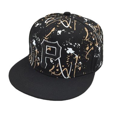 New P Embroidered Men's Women's Outdoor Graffiti Baseball with Sunshade, Fashionable and Versatile Casual Hip Hop Hat_voghion.com