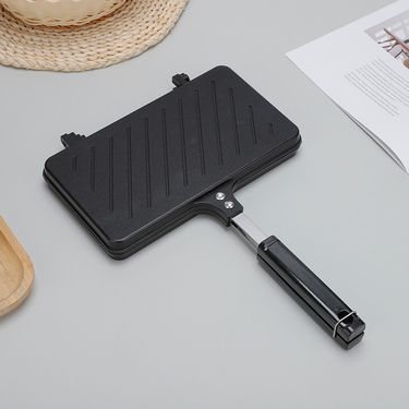 Sandwich Baking Pan Bread Toast Mold Double Sided Non Stick Frying Pan Household Gas Multi Function Breakfast Pot_voghion.com