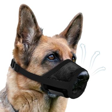 New Bite, Barking, And Anti Ingestion Mouth Cover Breathable Adjustable Dog Mask_voghion.com