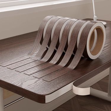 Self-Adhesive Grain Waterproof Furniture Cabinet Tape Door Frame Wood Board Cover-Up Renovation Edge Strip_voghion.com