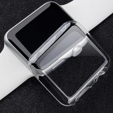 Clear Cover Case for Apple Watch 40 44MM Silicone Slim Screen Protector for IWatch Series8 7 6 5 4 3 SE 38 40 41 42 44 45MM Case_voghion.com