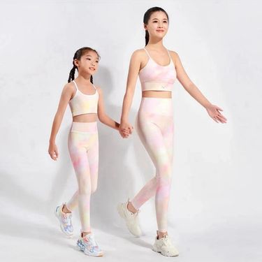LazyZoom Parent-Child Yoga Outfit Mother-Daughter Set Spring Summer Girls Quick-Dry Vest Bare Sensation Sports Camisole Base_voghion.com