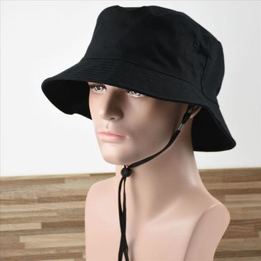 Hot Sale Men Large Fisherman Pure Cotton Sun Cap Male Bucket Big Head Man Plus Size Boonie Hat 57-60cm 60-62cm 62-64cm_voghion.com