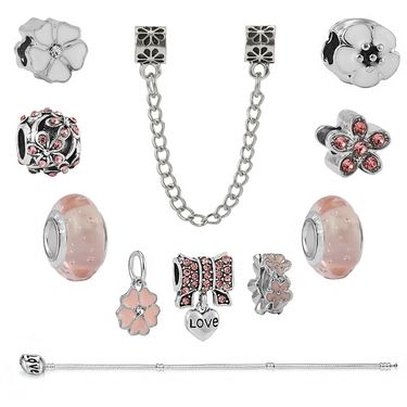 Jewelry Findings Pink Charm Popular DIY Jewelry Charm Accessories_voghion.com