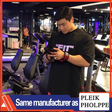 Muscle Fitness Spring/Summer Brothers Short Sleeve Men's Printed Loose Sport Large Round Neck Top Trendy ins_voghion.com