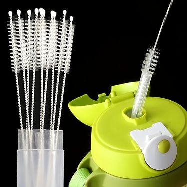 Stainless Steel Cleaning Brush 5-50pcs Extra Long Pipe Brush For Water Bottle Keyboard Small Pipe Mini Bottle Gap Brush Essential Cleaning Tools_voghion.com