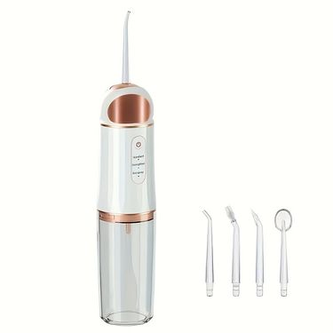 Waterproof Electric Water Flosser for Teeth Whitening and Oral Care - Portable Dental Irrigator with Whitening Teeth Brush Kit for Home and Travel_voghion.com