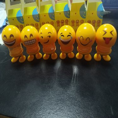 Spring shake head doll expression car shake head doll spring funny ornaments smiling face spring baby spot_voghion.com