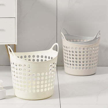 Folding Household Bathroom Breathable Hollow Nordic Trench Pants Dirty Clothes Storage Basket Instagram Style_voghion.com