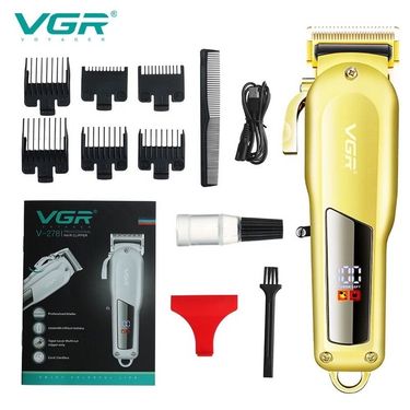 278 Hair Clipper Personal Care Professional Trimmer Electric LCD Display USB Interface For Charging Pg VGR V278_voghion.com