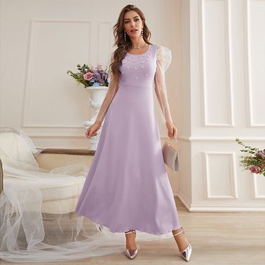 Birthday party party mesh dress_voghion.com