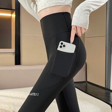 #Shark skin leggings for outer wear, 2024 high waist, abdominal compression, hip lifting, slimming, spring and autumn_voghion.com