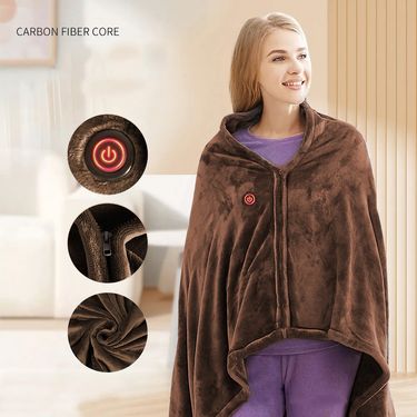 Heating Blanket Heating Pad Insulation Blanket Warm Body Electric Heating Household Shawl Warm Nap Blanket_voghion.com