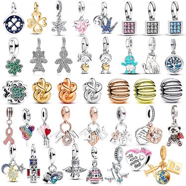 DIY Jewelry Making Kit - Alloy Beads & Charms For Handmade Bracelets, Necklaces (200-Piece Set_voghion.com