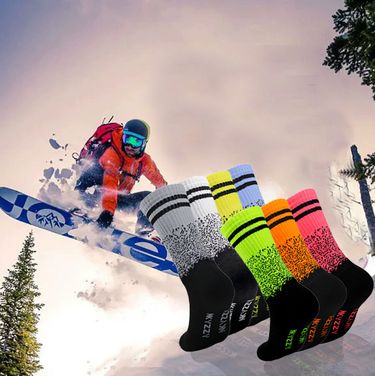 001 Running Football Mid-Calf Sports Unisex Cycling Basketball Tennis Badminton Thickened Ski Socks_voghion.com