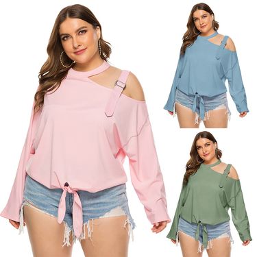 Women's autumn and winter new color printed deep V lace long-sleeved pleated pants two-piece suit_voghion.com