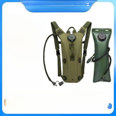 Tactical Outdoor 3L Drinking Bag Double Shoulder Bladder Backpack For Hiking Sports Travel Cycling With Water Bottle_voghion.com